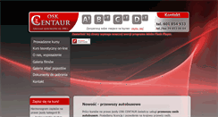 Desktop Screenshot of centaur.com.pl
