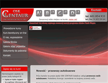 Tablet Screenshot of centaur.com.pl
